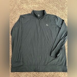 Men’s Rhoback 1/4 Quarter Zip Performance Sweatshirt Black Size XL